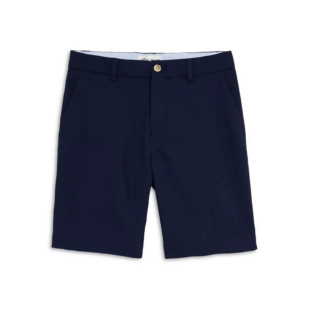 Peter Millar Shorts Men's Size 40 Blue Navy Flat Front Performance‎ Golf